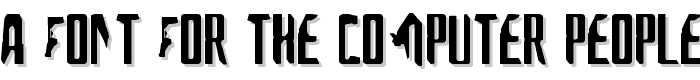 A Font For The Computer People font